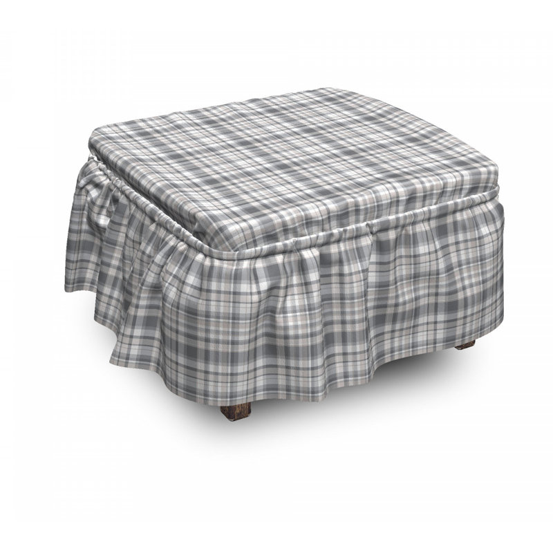 Box Cushion Ottoman Slipcover