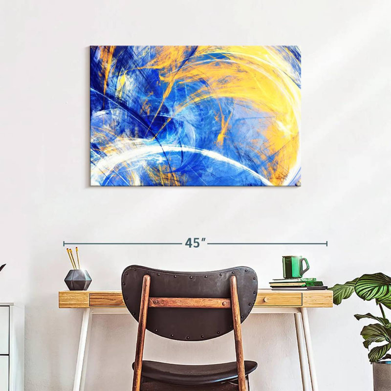 Avery Sunny Abstract Texture, 24" H x 36" W