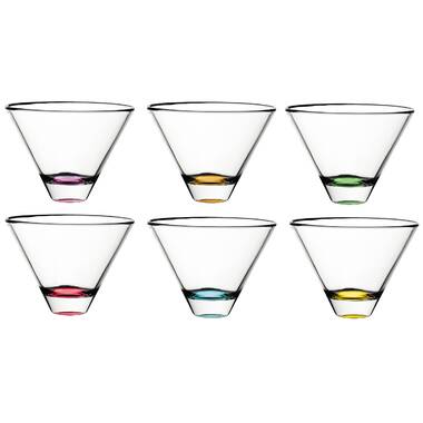 Majestic Crystal Confetti 14 oz. Crystal Highball Glass (Set of 6)