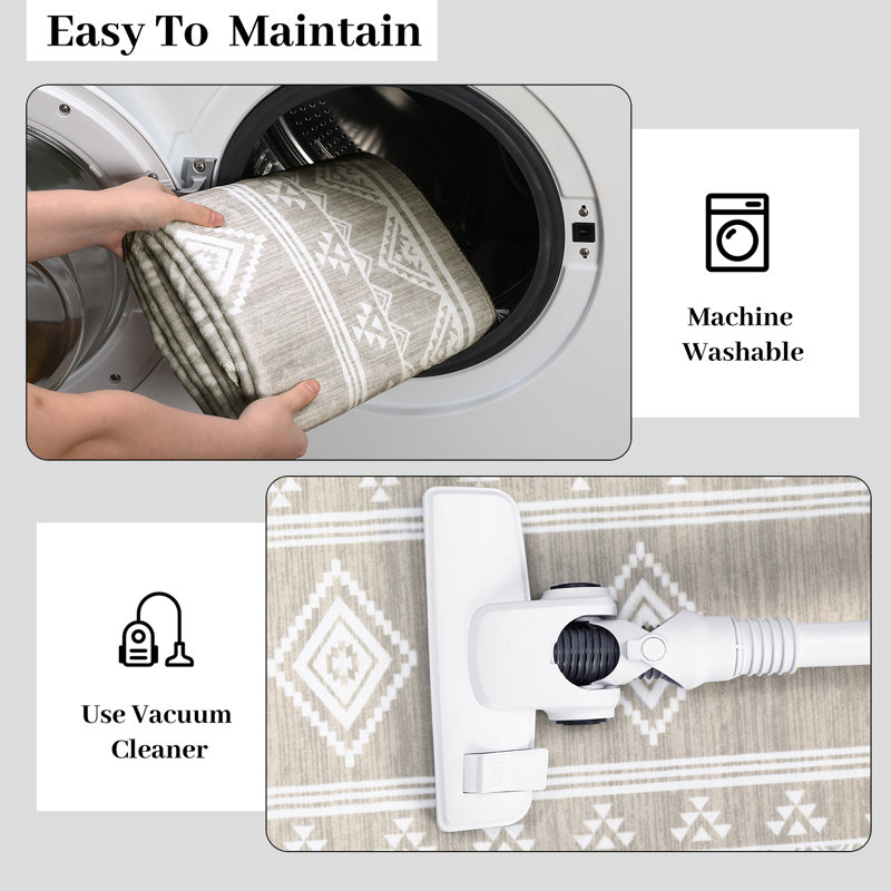 Tapis Cyrgalis avec envers antidérapant, Tapis de couloir 2 pi x 6 pi