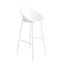 Paire - sièges d'extérieur Classy en blanc, fer et plastique, taille 20 x 39,61, 10,37 lb, H 2 chaises froides et largeur, profondeur, poids en lb, hauteur