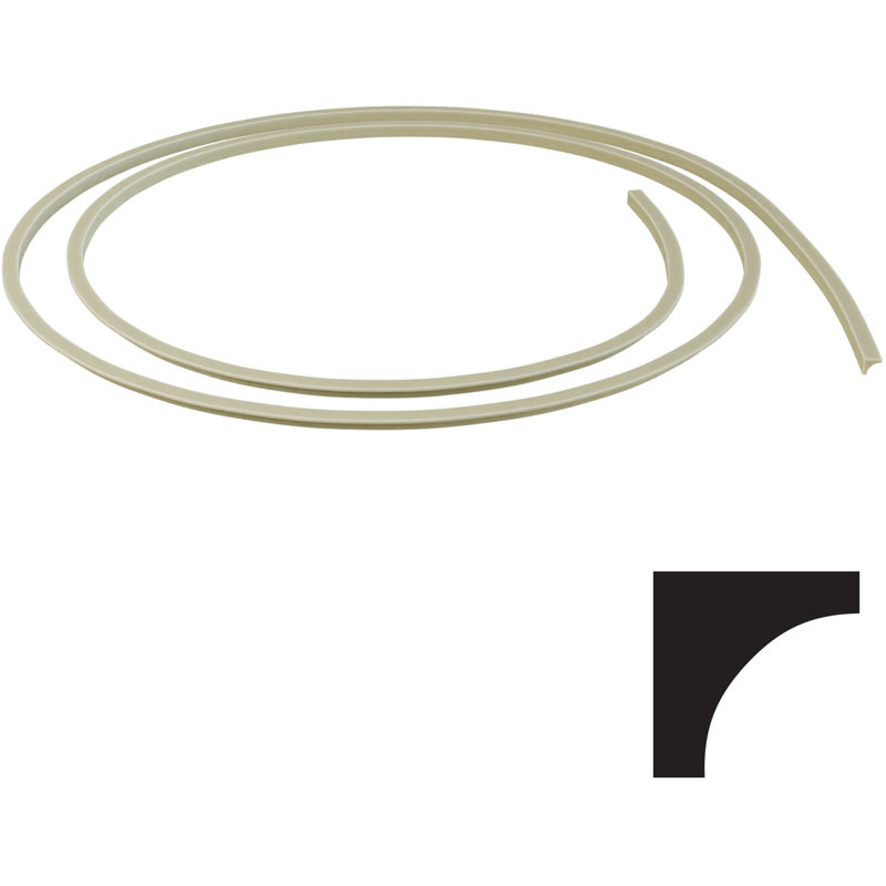 Moulure de crique flexible, H 0,69 po x l 144 po x P 0,69 po