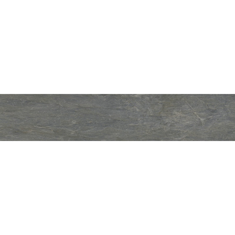 Milestone 12" x 3" Porcelain Bullnose Tile Trim, Gray