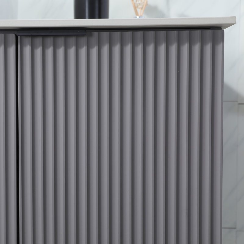 Ensemble de meuble-lavabo simple 36 po gris