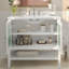 Meuble-lavabo simple 36 po avec lavabo en céramique et comptoir, meuble-lavabo avec tablette réglable et tablette ouverte-233334824