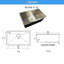 30"  Single Bowl Undermount Small Radius Corners Stainless Steel Kitchen Sink