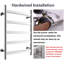 Chauffe-serviettes électrique mural avec chauffe-plat 5 plats-45087755
