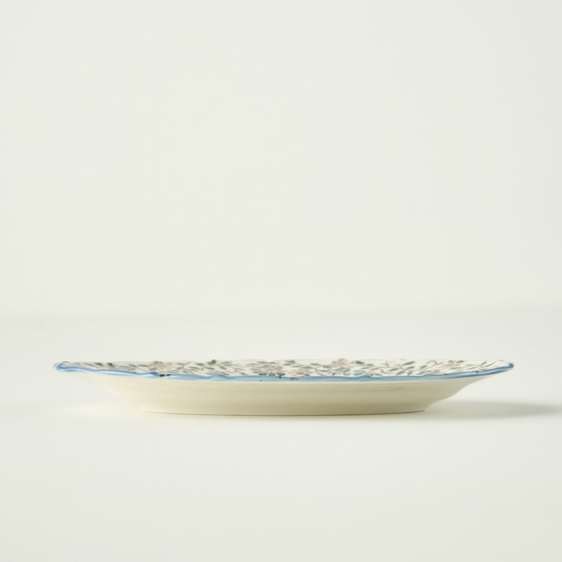Plateau de service rétro en porcelaine