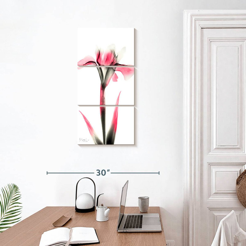 Pink Infused Iris I, 32" H x 15" W