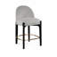 Tabouret de comptoir rembourré en tissu Maud-121555370