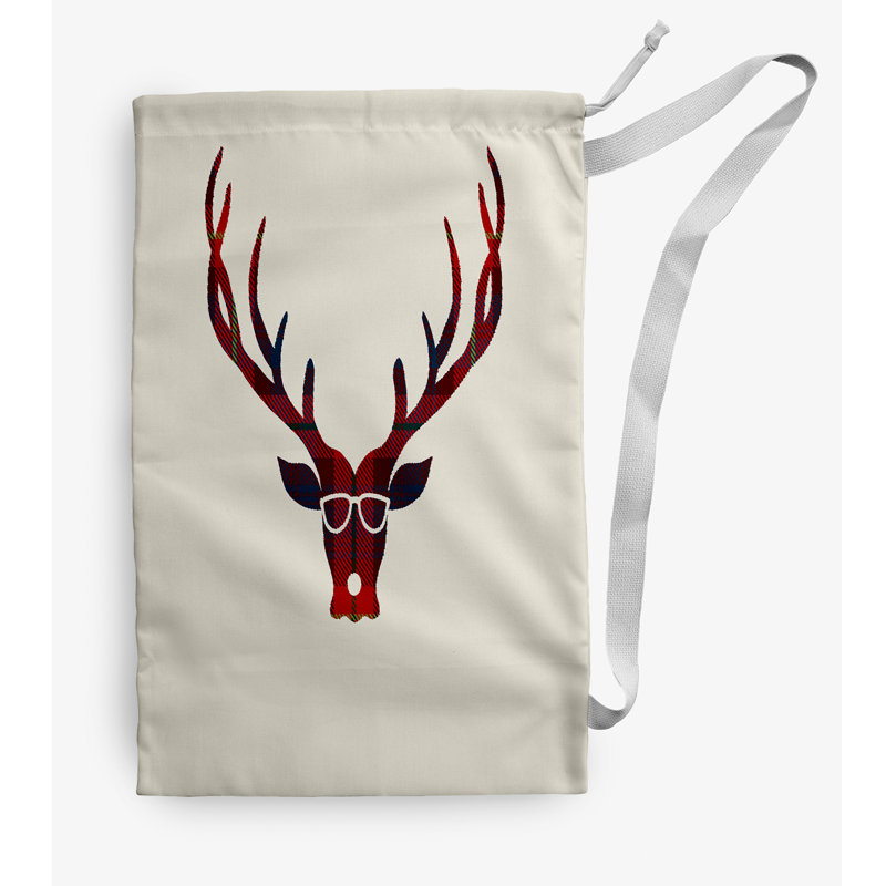 Sac à linge Cool Dude, Moyen (H 36 po x l 28 po), Blanc