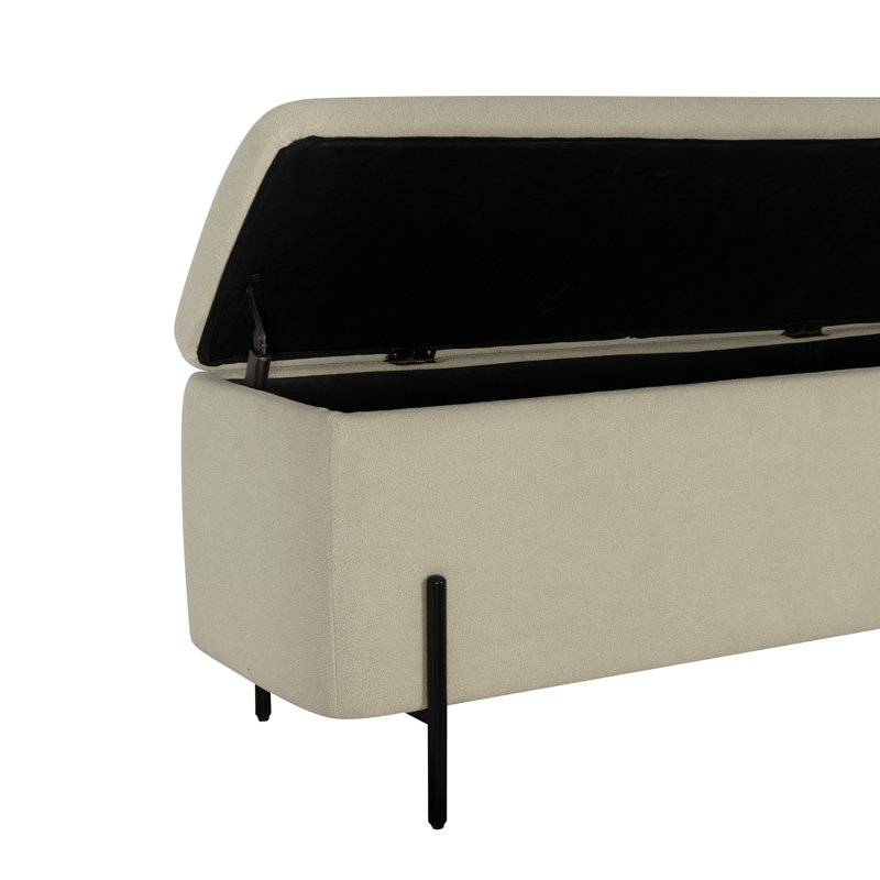 MacLaren Upholstered Storage Bench, Green