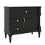 Meuble-lavabo autoportant de 36 pouces avec lavabo, lavabo en céramique, tiroir rabattable, tablette ajustable, structure en bois d'hévéa-985685547