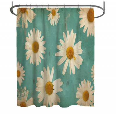 Rideau de douche Daisies - Décoration de salle de bain Flora