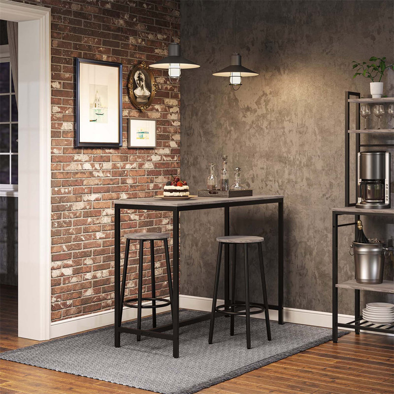 Bigvai Counter Stool with Metal Frame, Grey