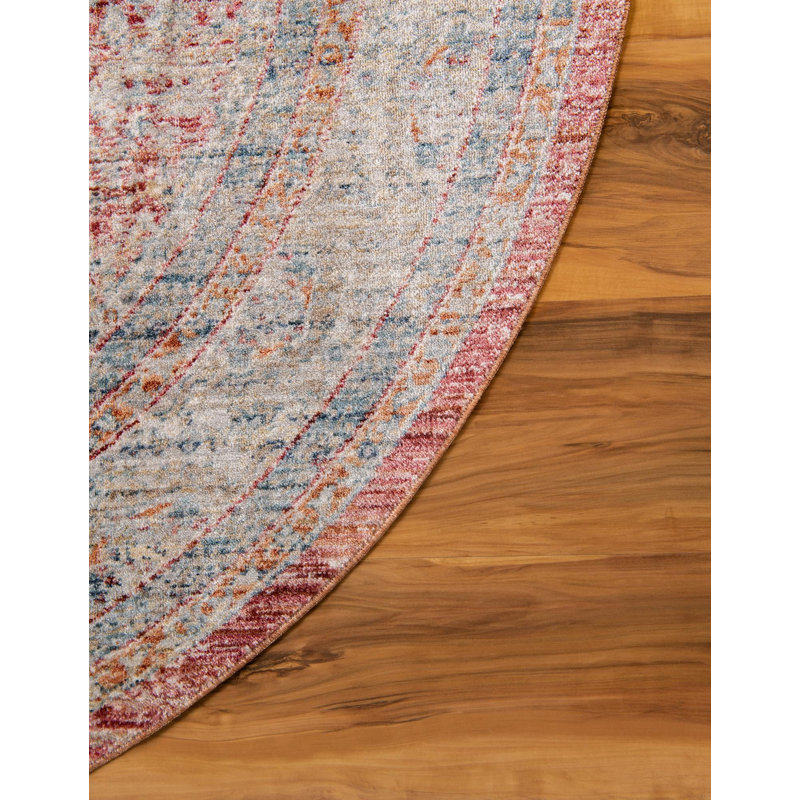 Oriental Indoor Rug, Round 3'10"