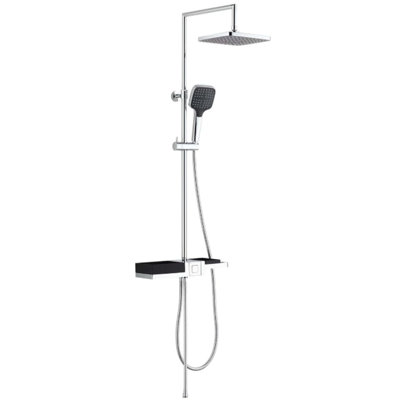 Schütte Overhead Shower Set BluePERL Chrome