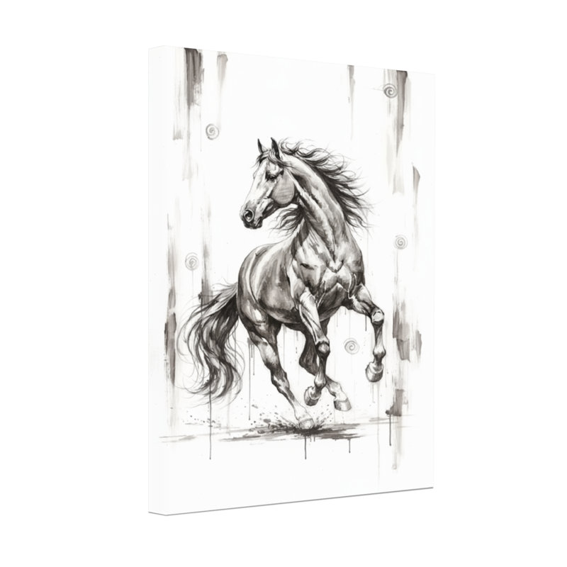 Animals Dynamic Horse Artwork With Splash Effect, 18" H x 12" W