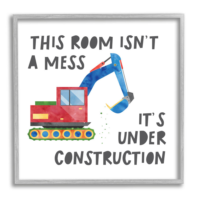 «This Room Is Under Construction» par Jennifer Mcculley - impression sur bois, H 24 po x l 24 po x P 1,5 po