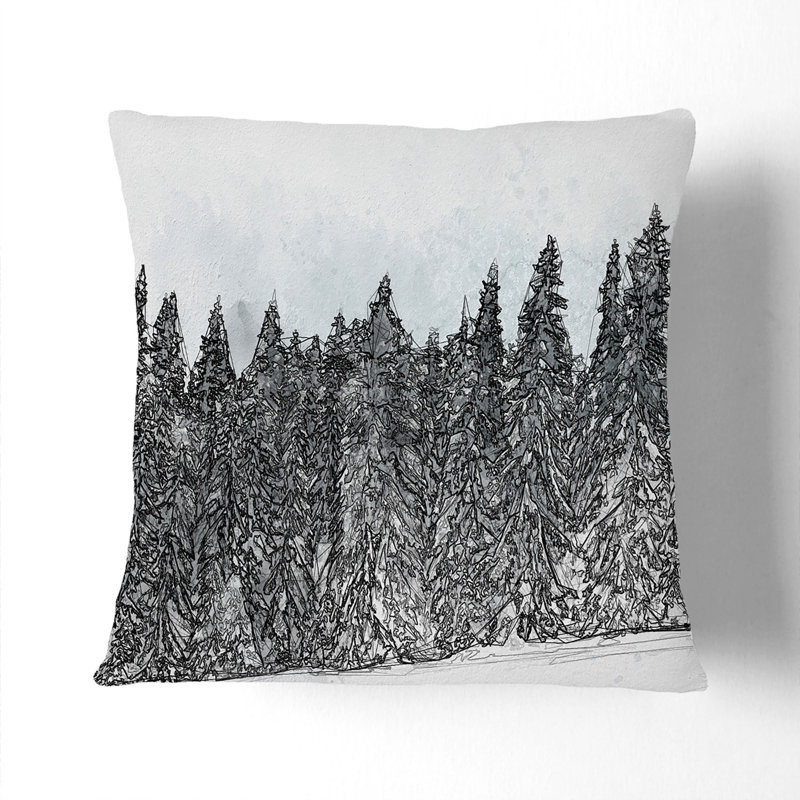 Square Throw Cushion, 40cm H x 40cm W x 15cm D, Black