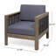 Fauteuil club d'extérieur en bois d'acacia avec accents en osier-868982297-868982301