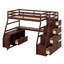 Lit mezzanine avec tiroirs, tablettes et bureau-289469606
