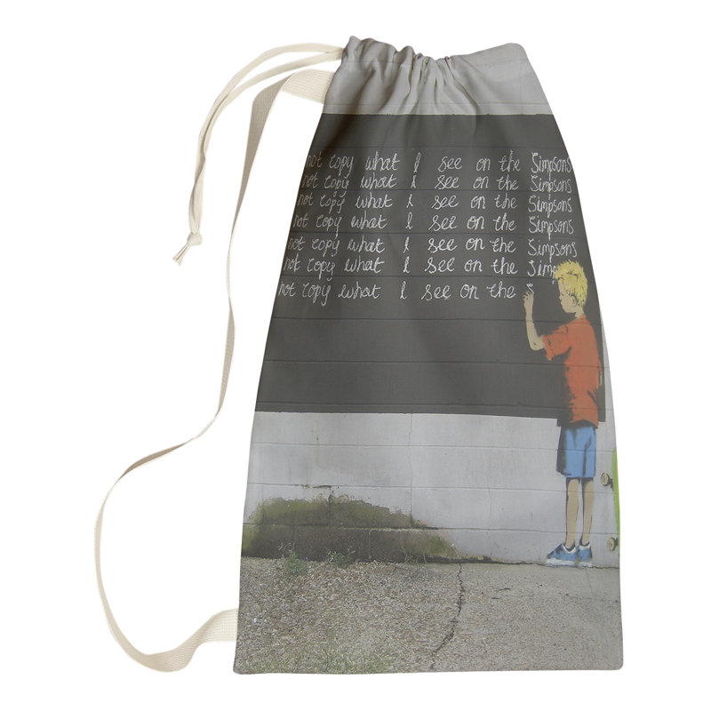 Fabric Laundry Bag with Handles, Small (29" H x 18" W x 1" D)