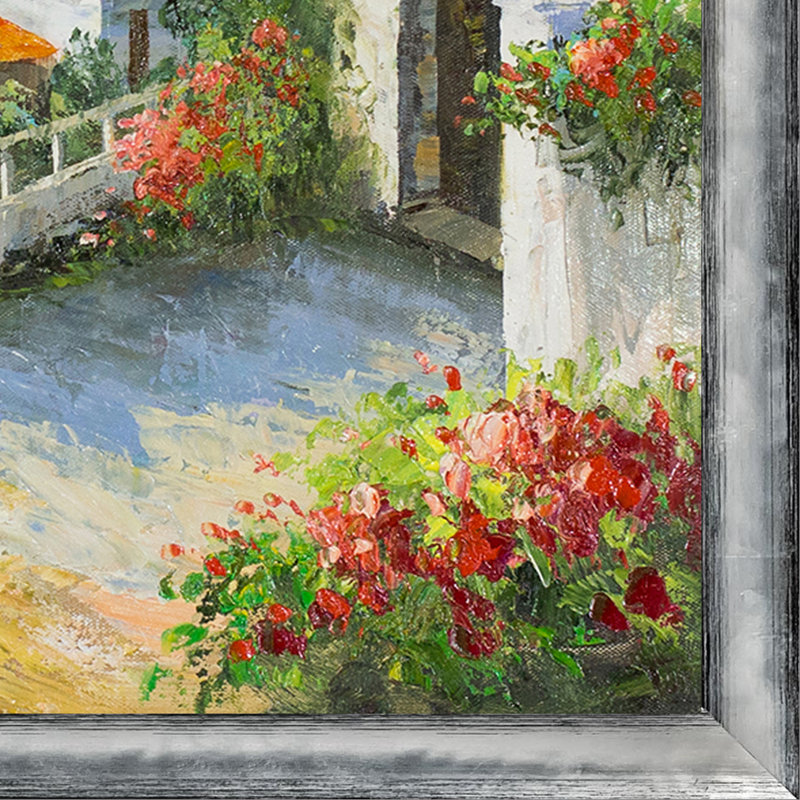 High Rise Bay, peinture sur toile encadrée, H 25 po x l 29 po x P 2 po, Cadre flottant Piccino Luminoso