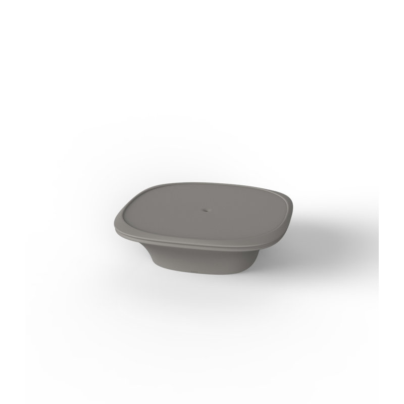 Pedestal Coffee Table, Taupe