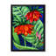 Aquarelle de fleurs rouges tropicales - peinture-1283074923-1283074922