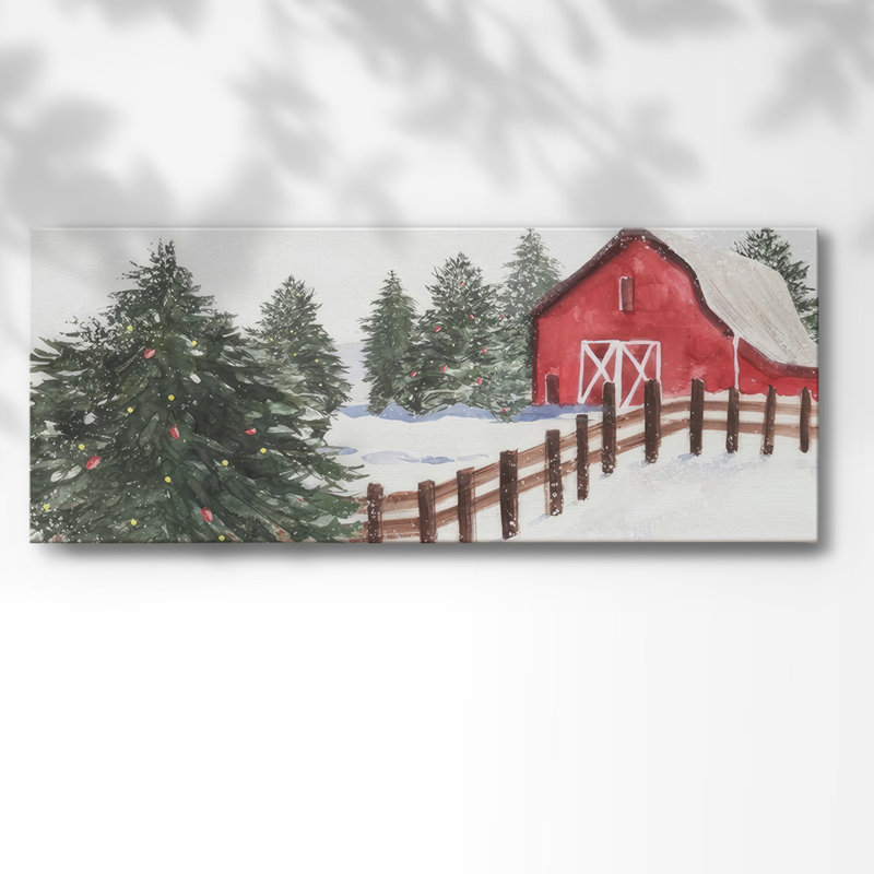 Christmas Time VI-Gallery, toile tendue, H 20 po x l 50 po x P 1,5 po