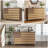 55"Buffet Sideboard Cabinet Storage: Versatile Kitchen Storage Cabinet With Hand Carved Craftsmanship Featuring 2 Drawers And 3 Doors, This Piece Doubles As A Coffee Bar Console With Adjustable Shelve-120320017