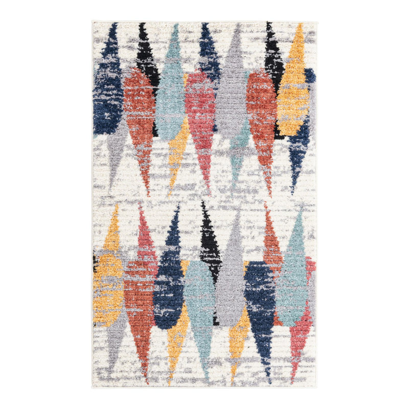 Fidelia Abstract Indoor Rug, Rectangle 3'3" x 5'3"