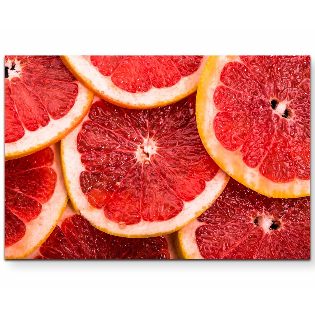 Leinwandbild Grapefruit – Nahaufnahme