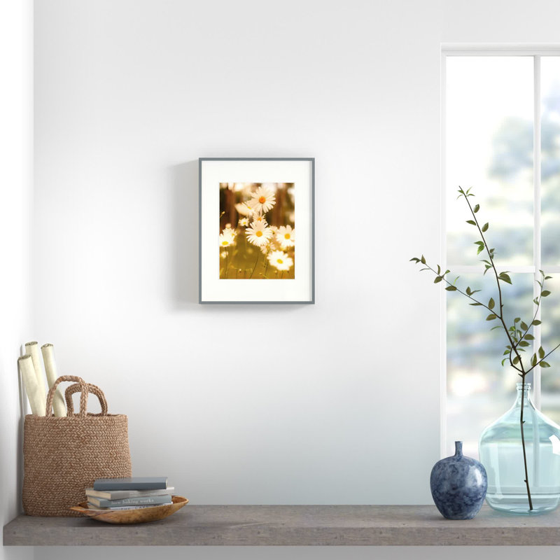 Ayla Metal Picture Frame with Real Glass Hanging & Tabletop Photo Frames, Gold, 8" x 10"