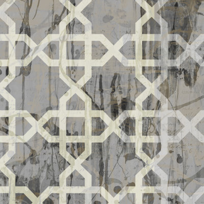 Neutral Metric VI by Jennifer Goldberger - Wrapped Canvas Painting