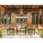 4-Piece Patio Furniture Set Outdoor Balcony Porch Garden Backyard Lawn Furniture Acacia Wood Table Top-1252610755