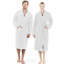 Cotton Terry Cloth Above Knee Bathrobe with Pockets-75199610