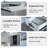 Modern Reception Desk With Elevated Corner Storage – Functional Office Desk With Lockable Drawers And Cable Management-118681078-118681080