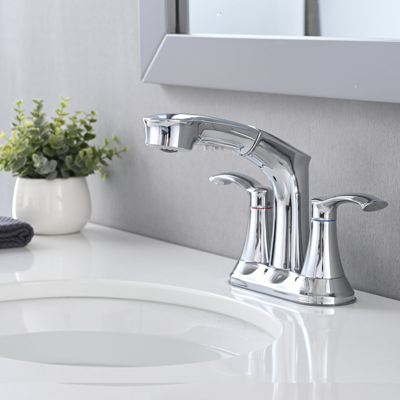 2-handle Bathroom Faucet, Chrome