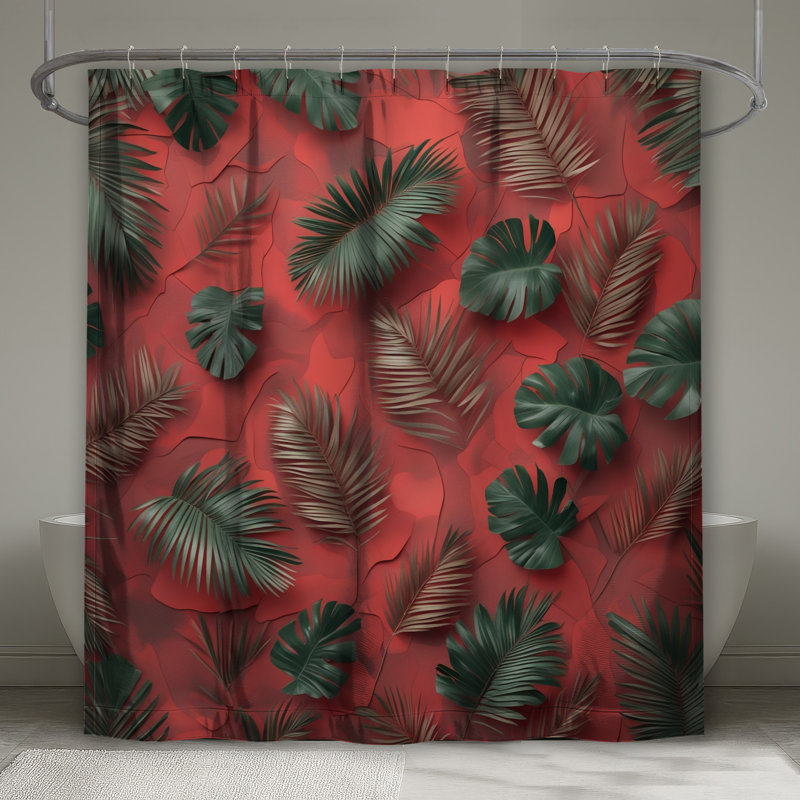 Rideau de douche Tropical, L 70 po x H 84 po