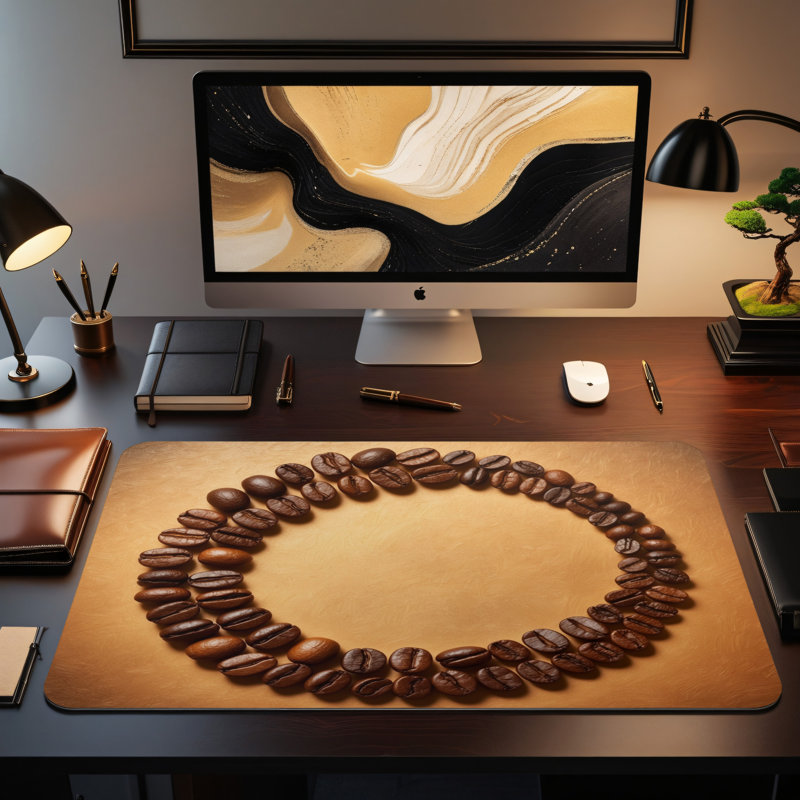 Polyester Desk Pad, 31.5x15.5