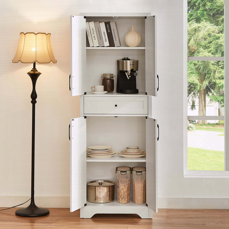 Buffet de salon 68 "de haut, Blanc