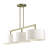 Ackley 3 Light Antique Brass Extra Large Linear Chandelier-1167403716