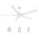 60'' 5-Blade LED Smart Standard Ceiling Fan With Light Kit Included, Remote Control 