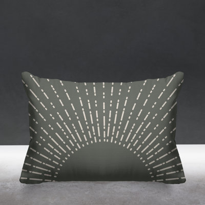 Abstract Outdoor Reversible Throw Pillow