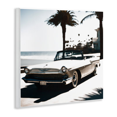 California Cruise Antique Car Wall Plaque Art by Noah Bay