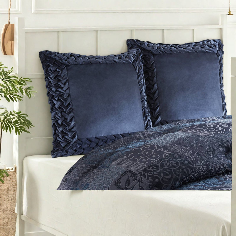Taie décorative européenne en velours de polyester de qualité supérieure 26 x 26, ensembles de literie modernes pour la maison