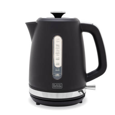 Tower T10074BLK Ash Rapid Boil Pyramid 1.7L Kettle - Black