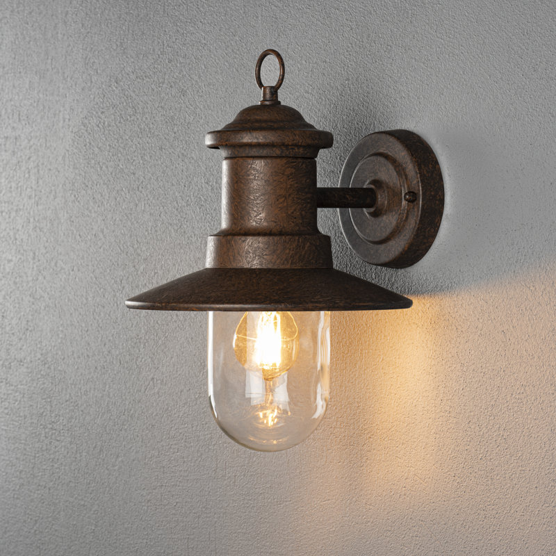 Napoli Outdoor Wall Light, Brown